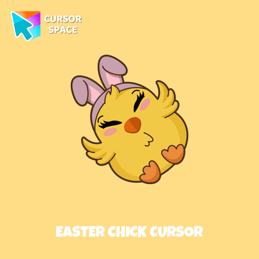Easter Chick cursor arrow cursor